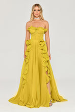Load image into Gallery viewer, Strapless Chiffon Evening Dress