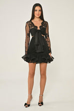 Load image into Gallery viewer, Lace Bow Mini Dress