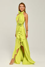 Load image into Gallery viewer, Deep Decolletage and Side Slit Long Evening Dress