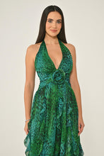 Load image into Gallery viewer, V-Neck Layered Chiffon Maxi Dress