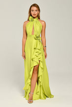 Load image into Gallery viewer, Deep Decolletage and Side Slit Long Evening Dress