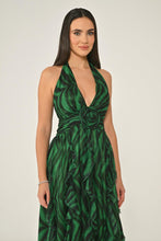 Load image into Gallery viewer, V-Neck Layered Chiffon Maxi Dress