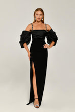 Load image into Gallery viewer, Balloon Sleeves Evening Gown