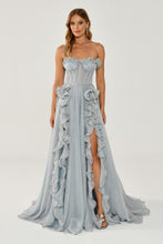 Load image into Gallery viewer, Strapless Chiffon Evening Dress