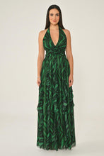 Load image into Gallery viewer, V-Neck Layered Chiffon Maxi Dress