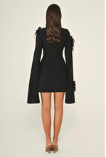 Load image into Gallery viewer, Cut-Out Neck Cape Sleeve Mini Dress