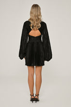 Load image into Gallery viewer, Deep V-Neck Pleated Shiny Short Party Dress