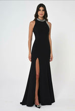 Load image into Gallery viewer, Stone-Embellished Backless Long Evening Dress