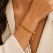 Load image into Gallery viewer, Aurelia Diamond Charm Bracelet