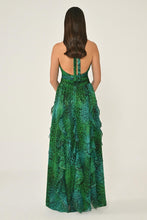 Load image into Gallery viewer, V-Neck Layered Chiffon Maxi Dress