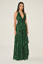 Load image into Gallery viewer, V-Neck Layered Chiffon Maxi Dress