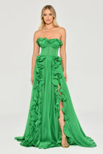 Load image into Gallery viewer, Strapless Chiffon Evening Dress