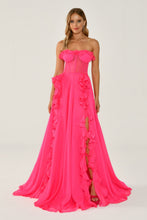 Load image into Gallery viewer, Strapless Chiffon Evening Dress
