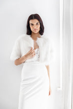 Load image into Gallery viewer, Love A Fur Bolero in Ivory