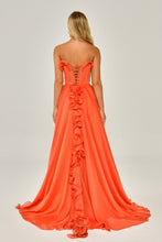 Load image into Gallery viewer, Strapless Chiffon Evening Dress