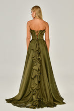 Load image into Gallery viewer, Strapless Chiffon Evening Dress
