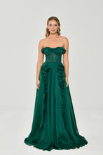 Load image into Gallery viewer, Strapless Chiffon Evening Dress