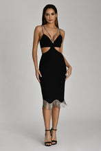 Load image into Gallery viewer, Midi Fringe Party Dress