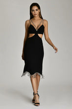 Load image into Gallery viewer, Midi Fringe Party Dress
