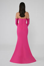 Load image into Gallery viewer, Strapless Sleeve Mermaid Cut Long Evening Dress
