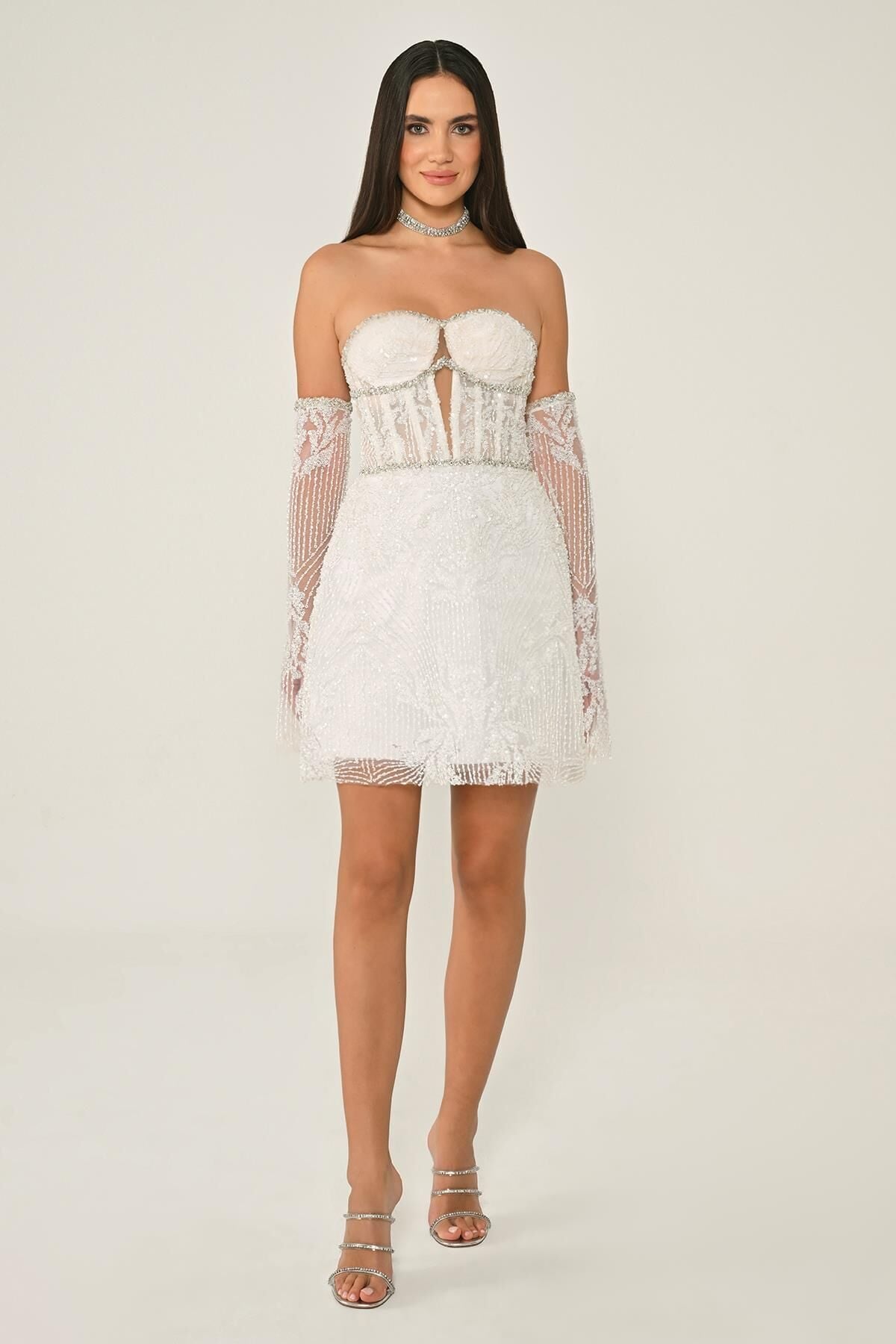 Éclat Beaded Mini Dress