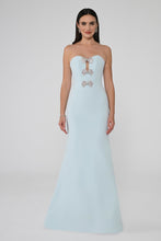 Load image into Gallery viewer, Strapless Mermaid Crepe Evening Gown
