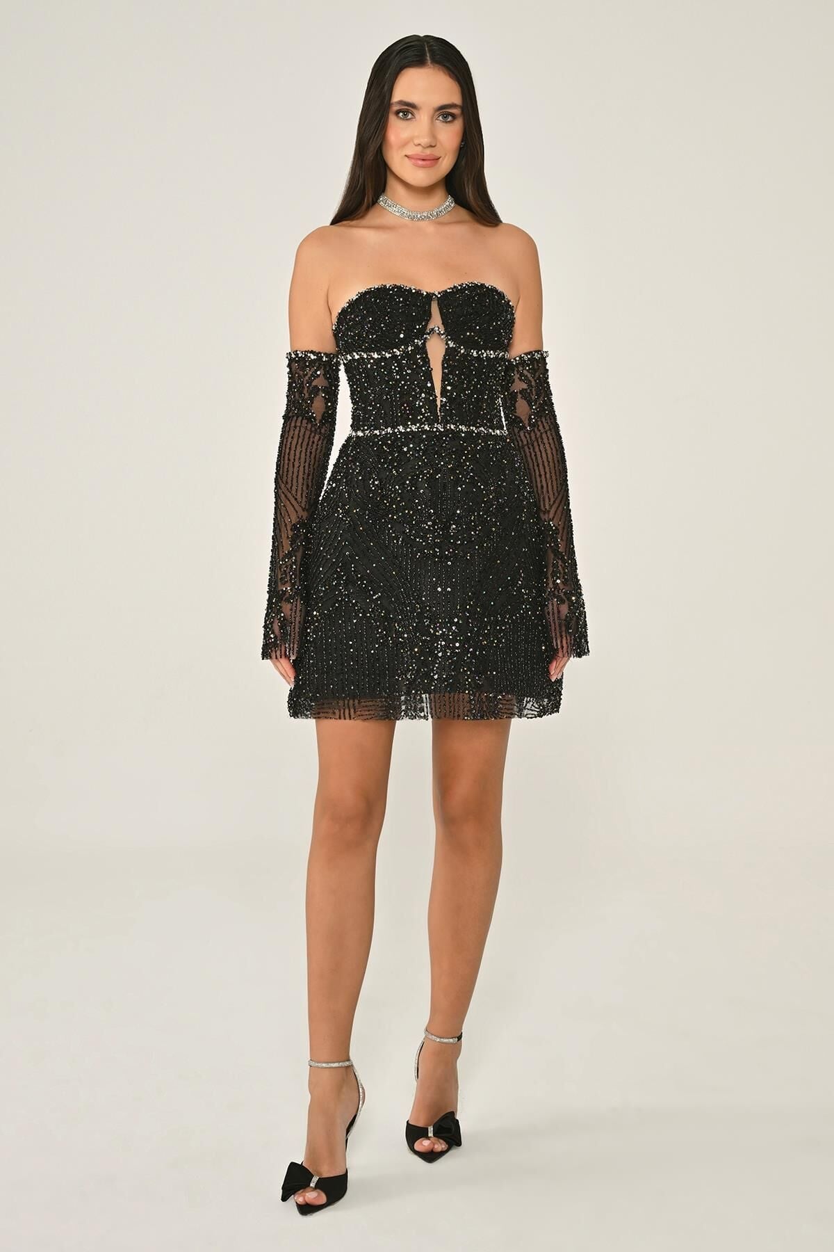 Éclat Beaded Mini Dress