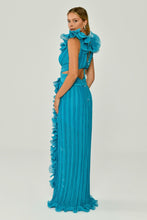 Load image into Gallery viewer, Ruffled Pleated Long Evening Dress

