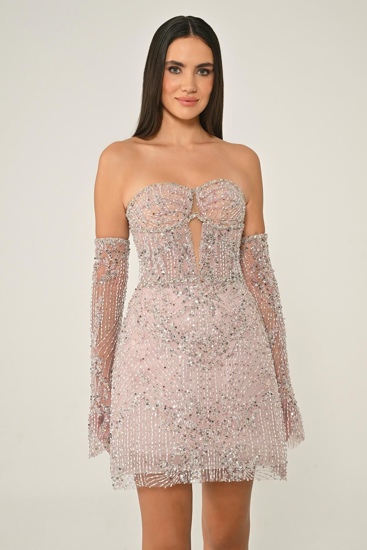 Éclat Beaded Mini Dress
