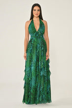 Load image into Gallery viewer, V-Neck Layered Chiffon Maxi Dress
