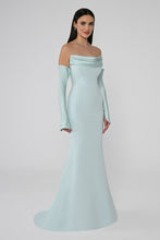 Load image into Gallery viewer, Strapless Sleeve Mermaid Cut Long Evening Dress
