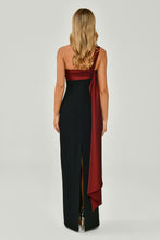 Load image into Gallery viewer, Shoulder Tie Detail Long Evening Dress
