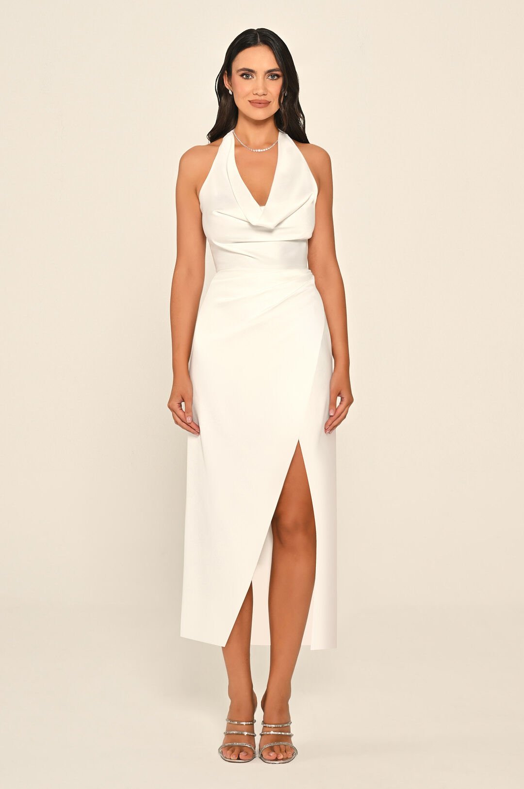 Muse Drape Midi Dress