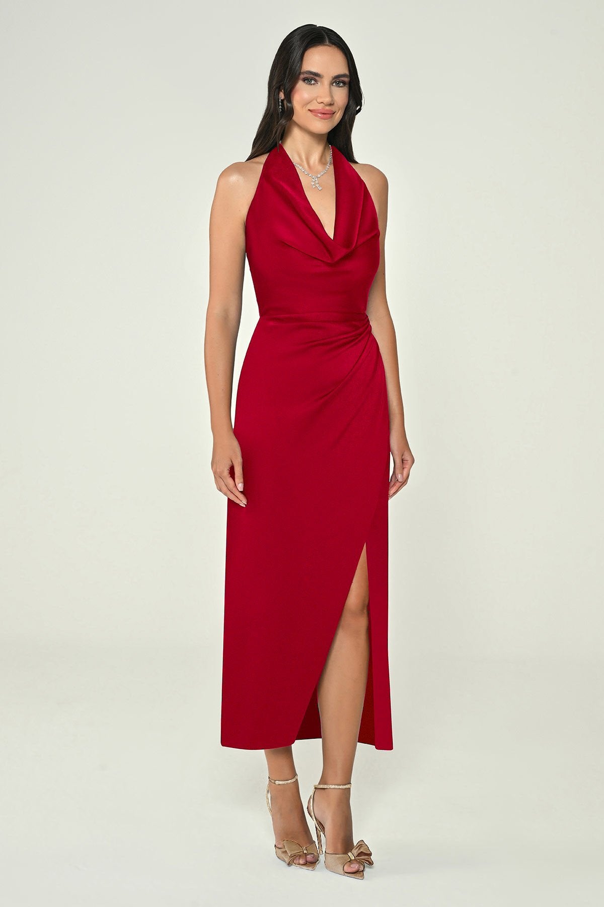 Muse Drape Midi Dress