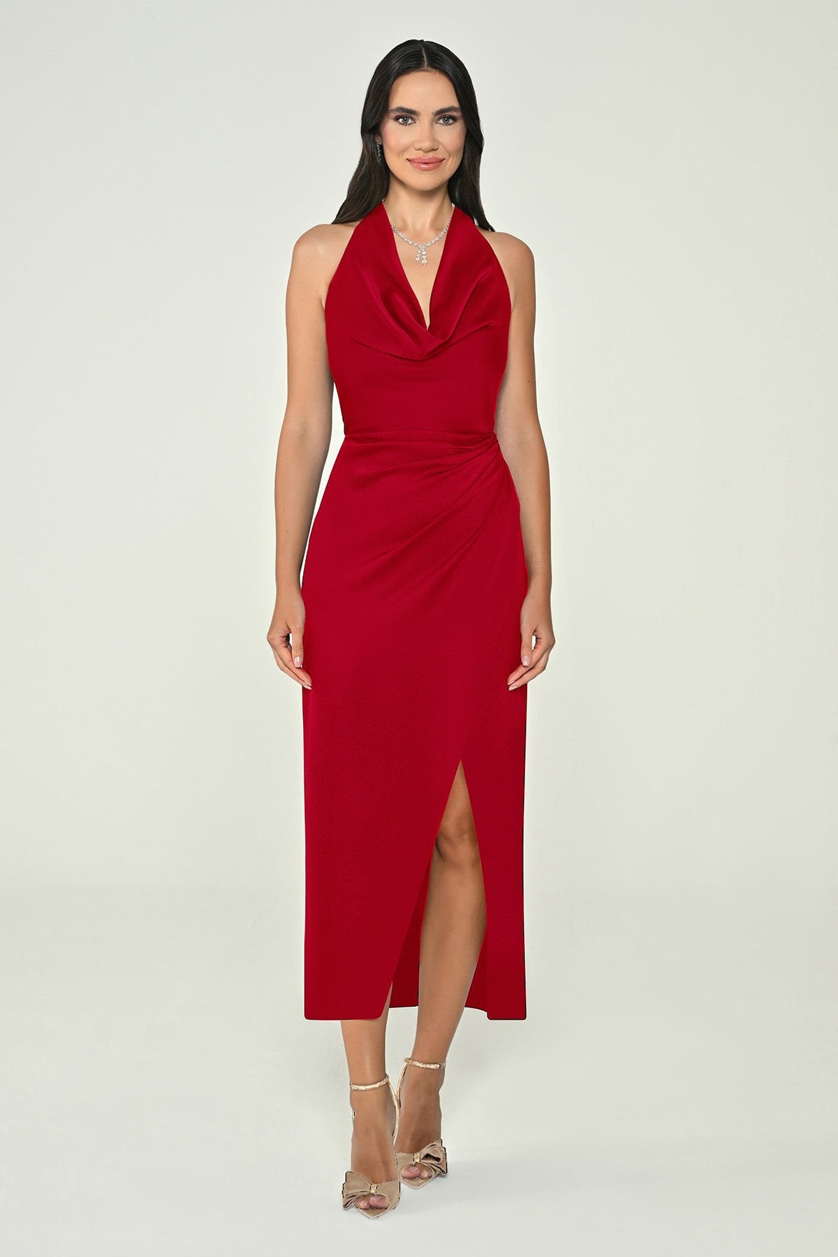Muse Drape Midi Dress