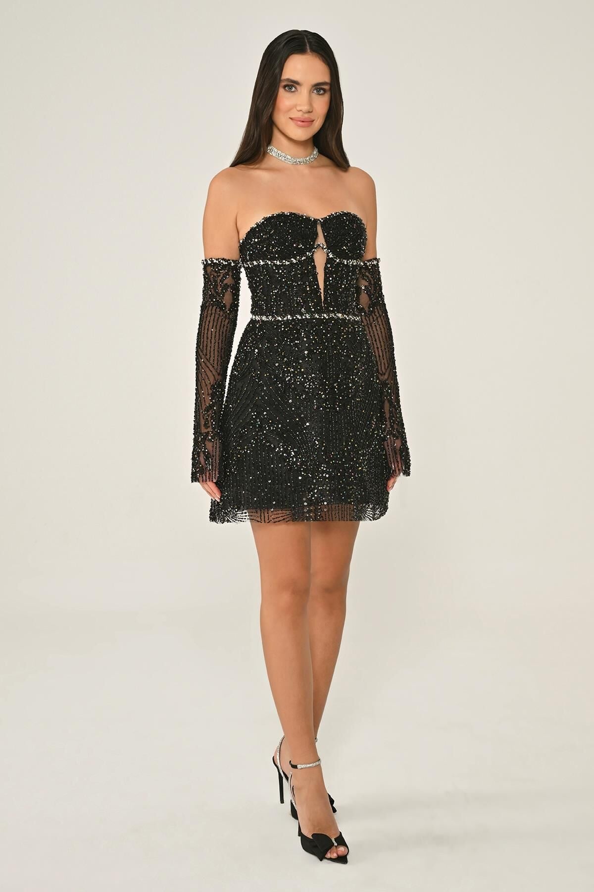 Éclat Beaded Mini Dress