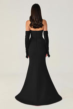 Load image into Gallery viewer, Strapless Sleeve Mermaid Cut Long Evening Dress
