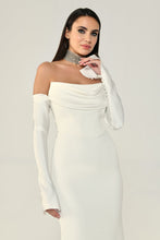 Load image into Gallery viewer, Strapless Sleeve Mermaid Cut Long Evening Dress
