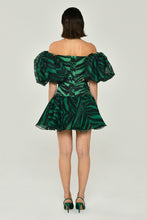 Load image into Gallery viewer, Chiffon Short Party Dress with Low Balloon Sleeves and Heart Chest
