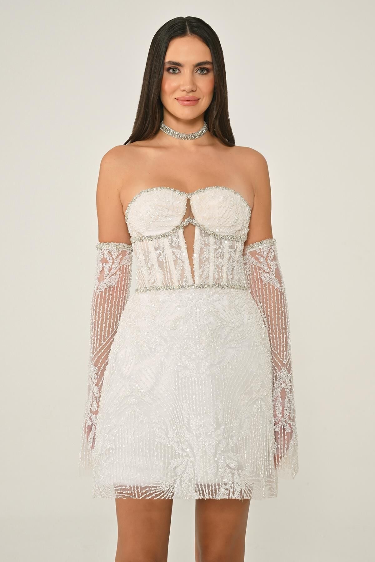 Éclat Beaded Mini Dress