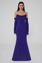 Load image into Gallery viewer, Strapless Sleeve Mermaid Cut Long Evening Dress
