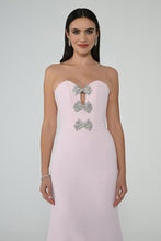 Load image into Gallery viewer, Strapless Mermaid Crepe Evening Gown
