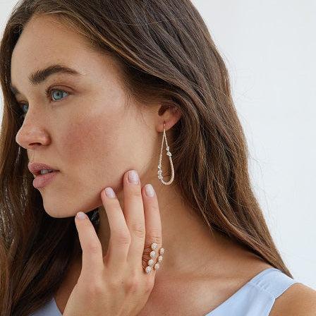 Celestia Diamond Drop Earrings