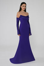 Load image into Gallery viewer, Strapless Sleeve Mermaid Cut Long Evening Dress
