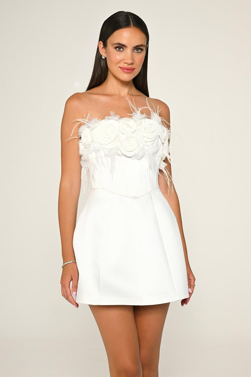 Camellia Corset Mini Dress