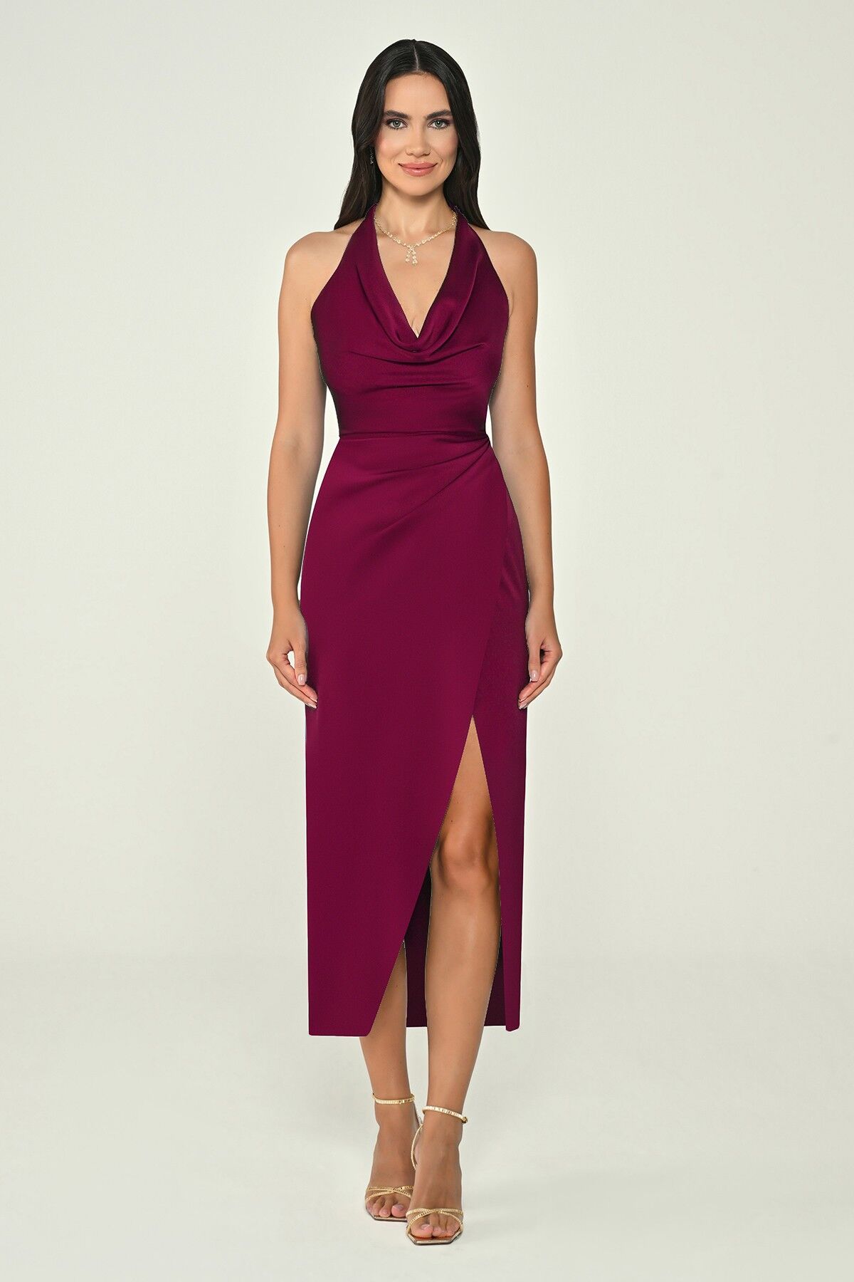 Muse Drape Midi Dress