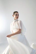 Load image into Gallery viewer, Sheer Beauty Cape in Blanc
