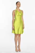 Load image into Gallery viewer, Neck Collar Short Satin Party Dress
