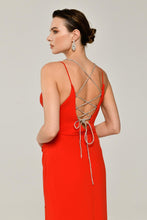 Load image into Gallery viewer, Strappy Open Back Evening Dress
