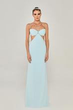 Load image into Gallery viewer, Sequin-Embellished Strapped Evening Dress
